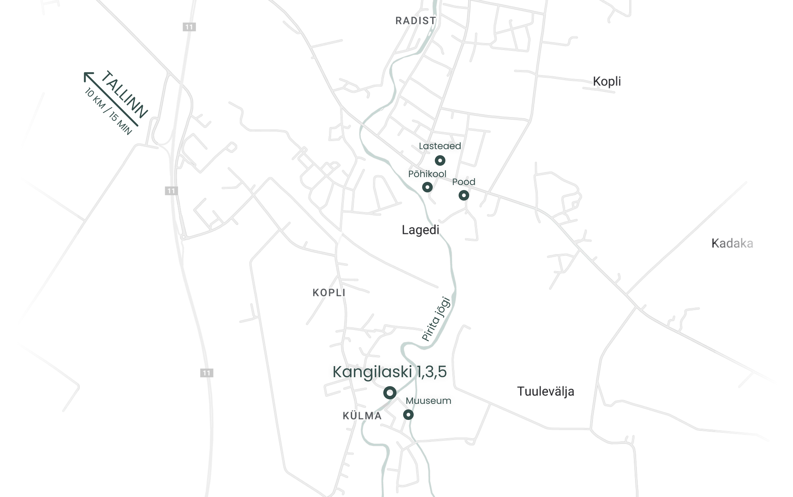 Kangilaski kodude asukoht